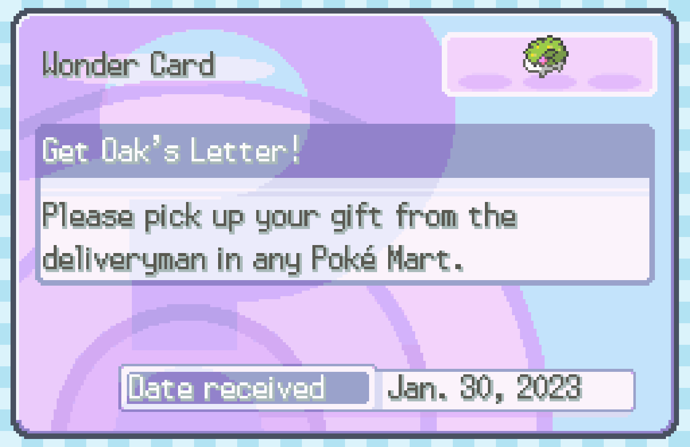 Oak's Letter Event "Shaymin" Distribution!