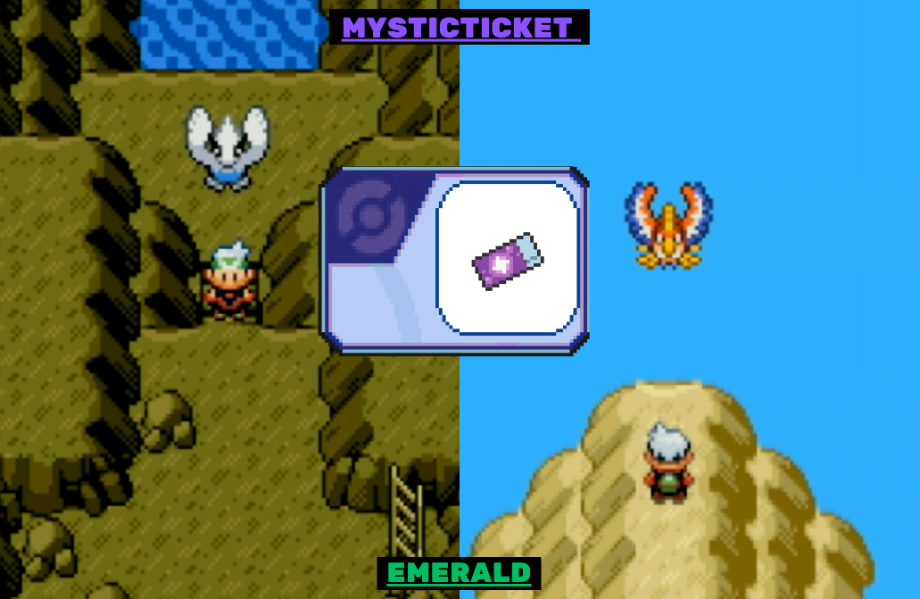 Mystic Ticket Distribution For Pokémon Emerald!