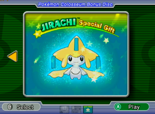 Pokémon Colosseum Bonus Disc JIRACHI Distribution!