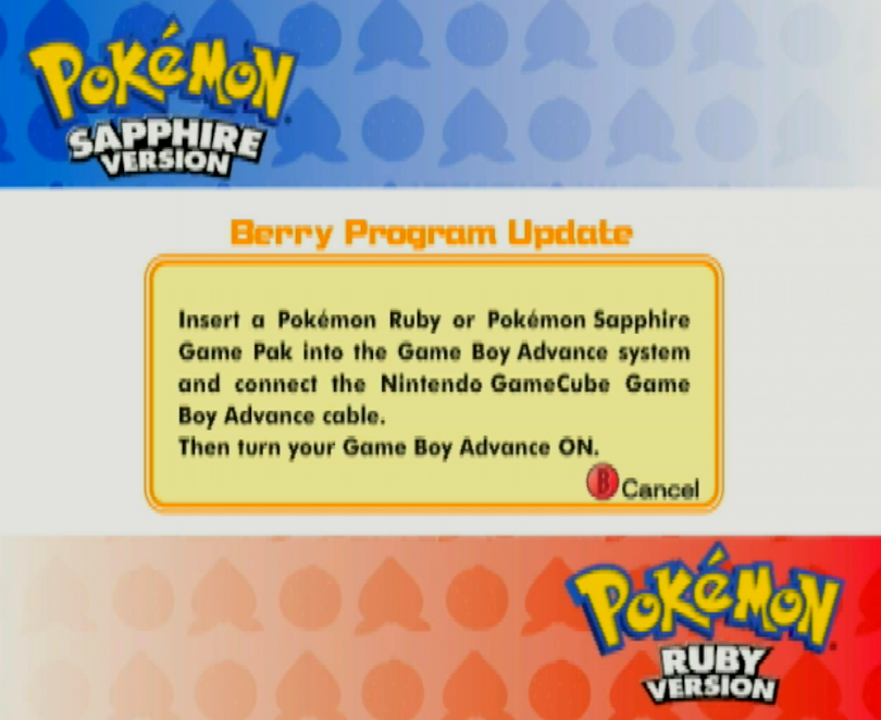 Pokémon Ruby and Sapphire Shiny Zigzagoon + Berry Program Update Distribution!