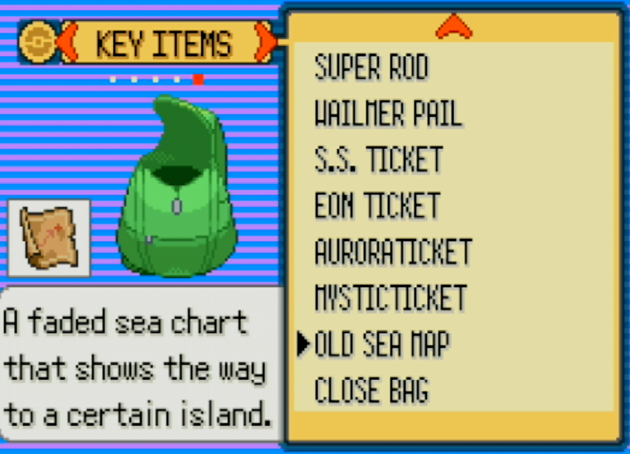 Old Sea Map Distribution For Pokémon Emerald!