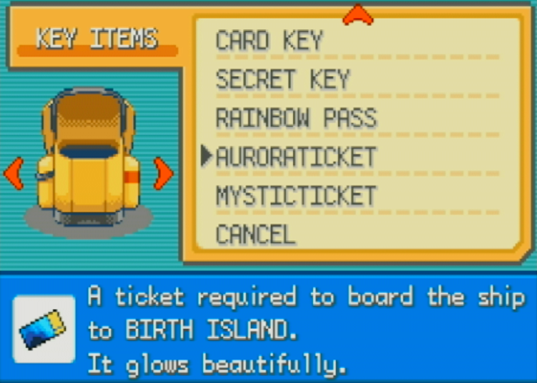 Aurora Ticket Distribution For Pokémon FireRed & LeafGreen!