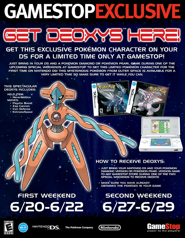 GameStop Deoxys Distribution!